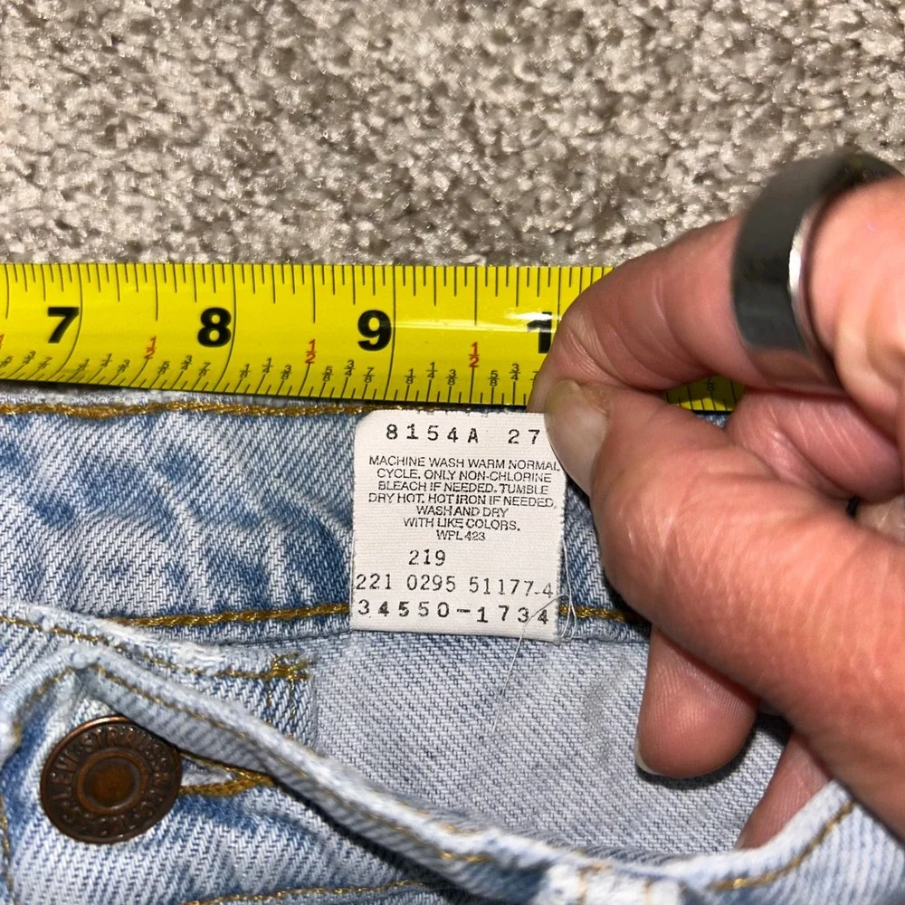 Vintage 90s Levi's 550 Denim Shorts Relaxed Fit Men Size 30 1995‎ Orange Tab